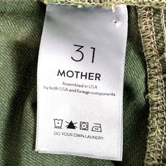 Mother The Ruffle Green Layered Asymmetric Mini Skirt Women's Size 31 - Picture 5 of 11